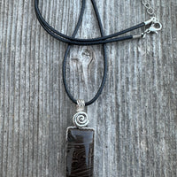 Psilomelan for Release, Truth and Intuition. Swirl to Signify Consciousness.