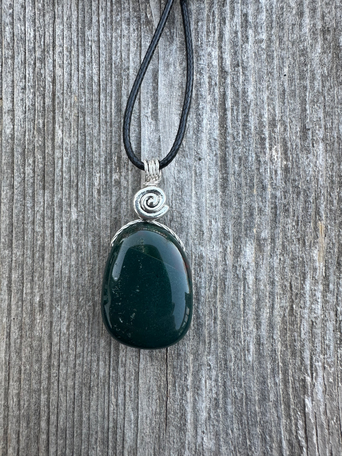 Bloodstone Pendant a Mystical Stone Bringing Understanding, Calm and Courage.