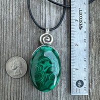 Malachite Necklace for Positivity, Psychic Growth and Amplifying Energy.