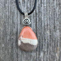 Celestobarite  Necklace - Shaman Stone for Spiritual Awakening. Swirl Signifies Consciousness