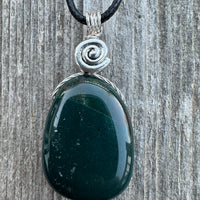 Bloodstone Pendant a Mystical Stone Bringing Understanding, Calm and Courage.