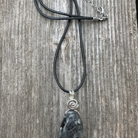 Larvikite Necklace for Connecting Ego and Soul Energies to Inspire Spiritual Growth.