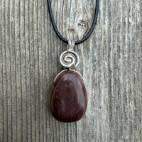 Red Aventurine Necklace for Connection to Mother Earth, Truth and Joy.