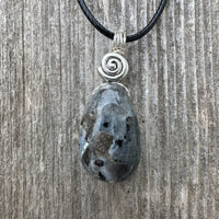 Larvikite Necklace for Connecting Ego and Soul Energies to Inspire Spiritual Growth.