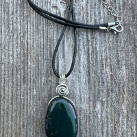 Bloodstone Pendant a Mystical Stone Bringing Understanding, Calm and Courage.