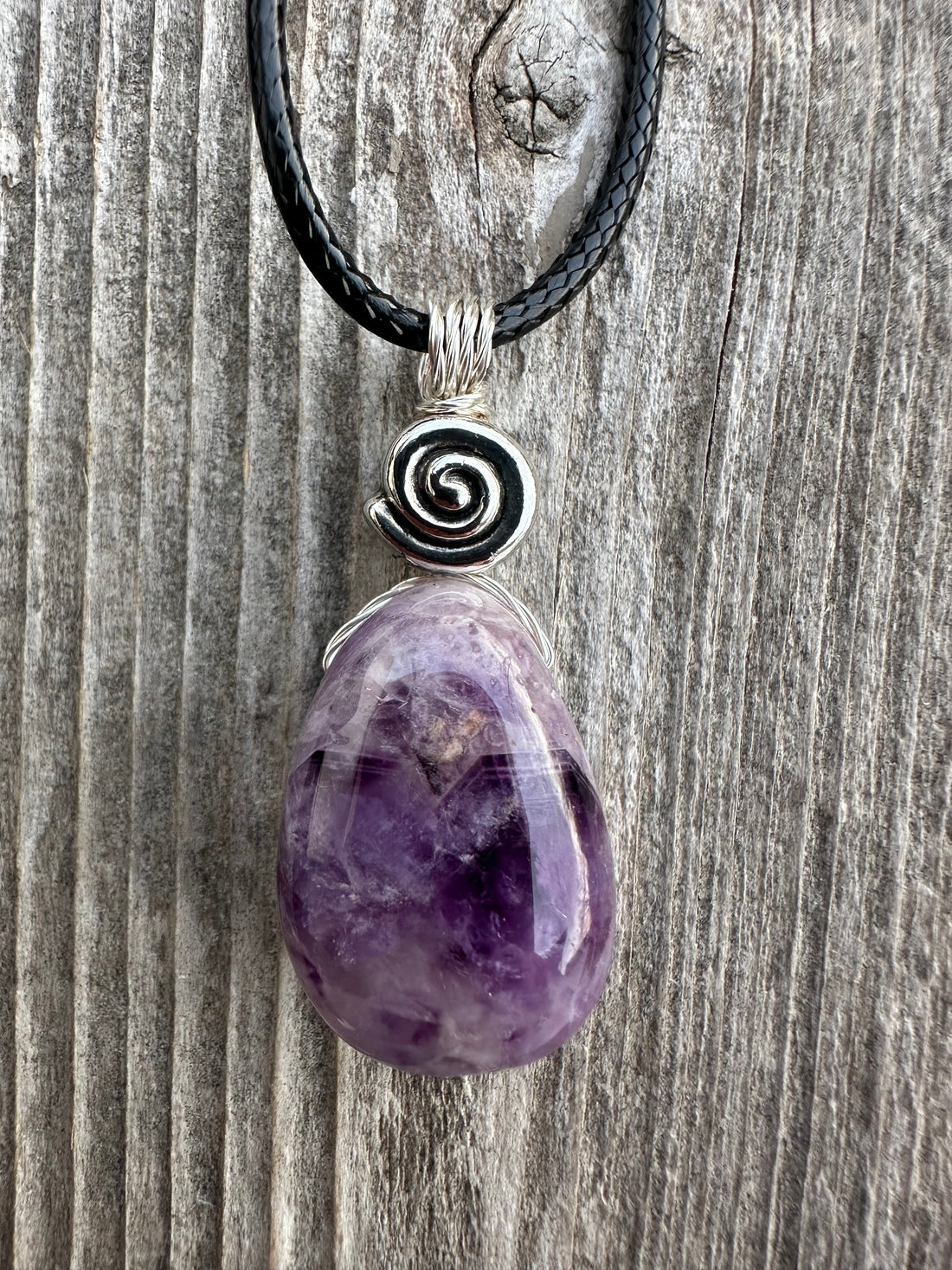 Amethyst for Tranquility, Awakening, and Peace.