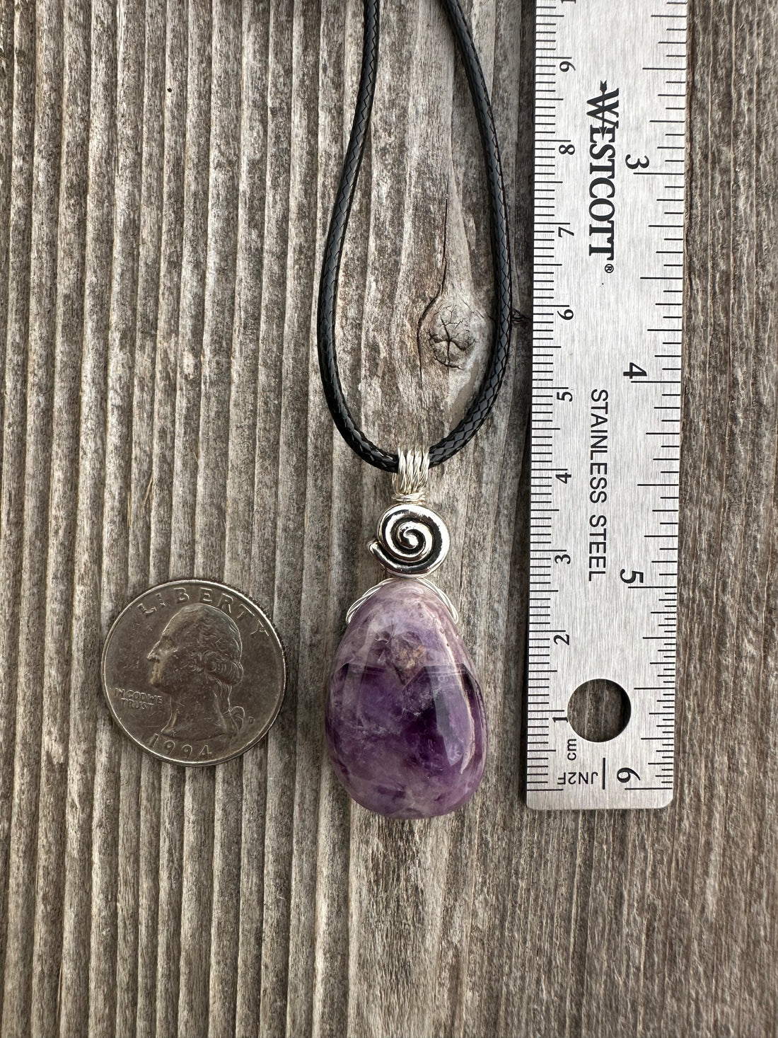 Amethyst for Tranquility, Awakening, and Peace.