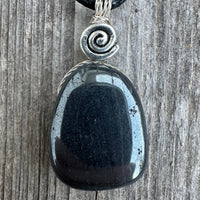 Hematite Necklace for Grounding and Willpower.