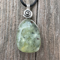 Epidote in Prehnite for Raising Vibration and Intention.
