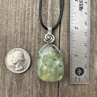 Epidote in Prehnite for Raising Vibration and Intention.