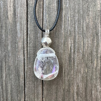 Angel Aura Quartz for Awakening and Releasing Karmic Ties. Swirl to Signify Consciousness.