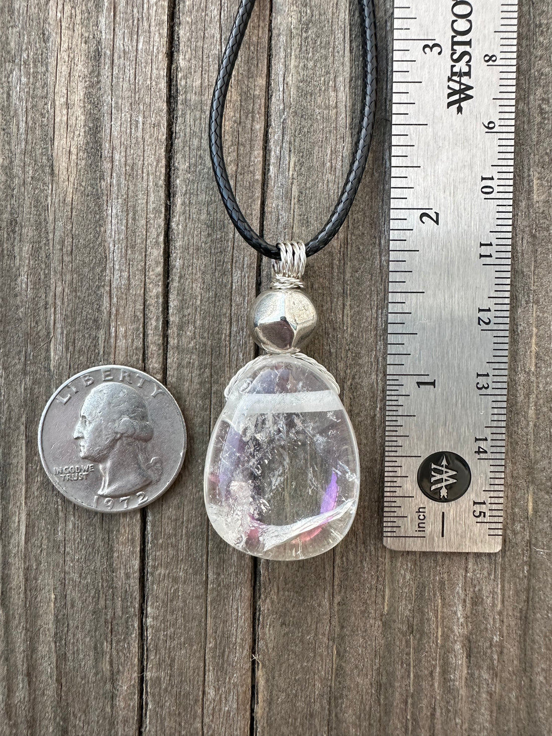 Angel Aura Quartz for Awakening and Releasing Karmic Ties. Swirl to Signify Consciousness.