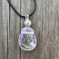 Angel Aura Quartz for Awakening and Releasing Karmic Ties. Swirl to Signify Consciousness.