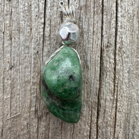 Green (Tsavorite) Garnet for Growth, Rejuvenation and Vitality.