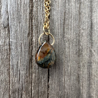 Blue Pietersite Pendant Said to Hold The Keys to Heaven.