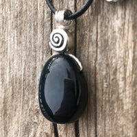Hawkeye Blue Tiger’s Eye for Positivity and Protection. Swirl to Signify Consciousness.