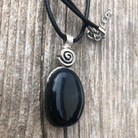 Hawkeye Blue Tiger’s Eye for Positivity and Protection. Swirl to Signify Consciousness.