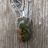 Unakite Necklace for Balance and Rebirth.