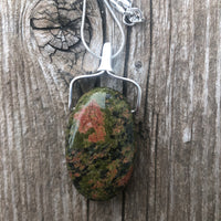 Unakite Necklace for Balance and Rebirth.