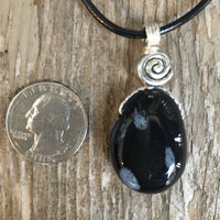 Snowflake Obsidian for Balance. Swirl for Higher Consciousness.