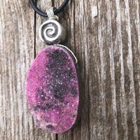 Cobalt Calcite for Love and Empathy. Swirl to Signify Consciousness.