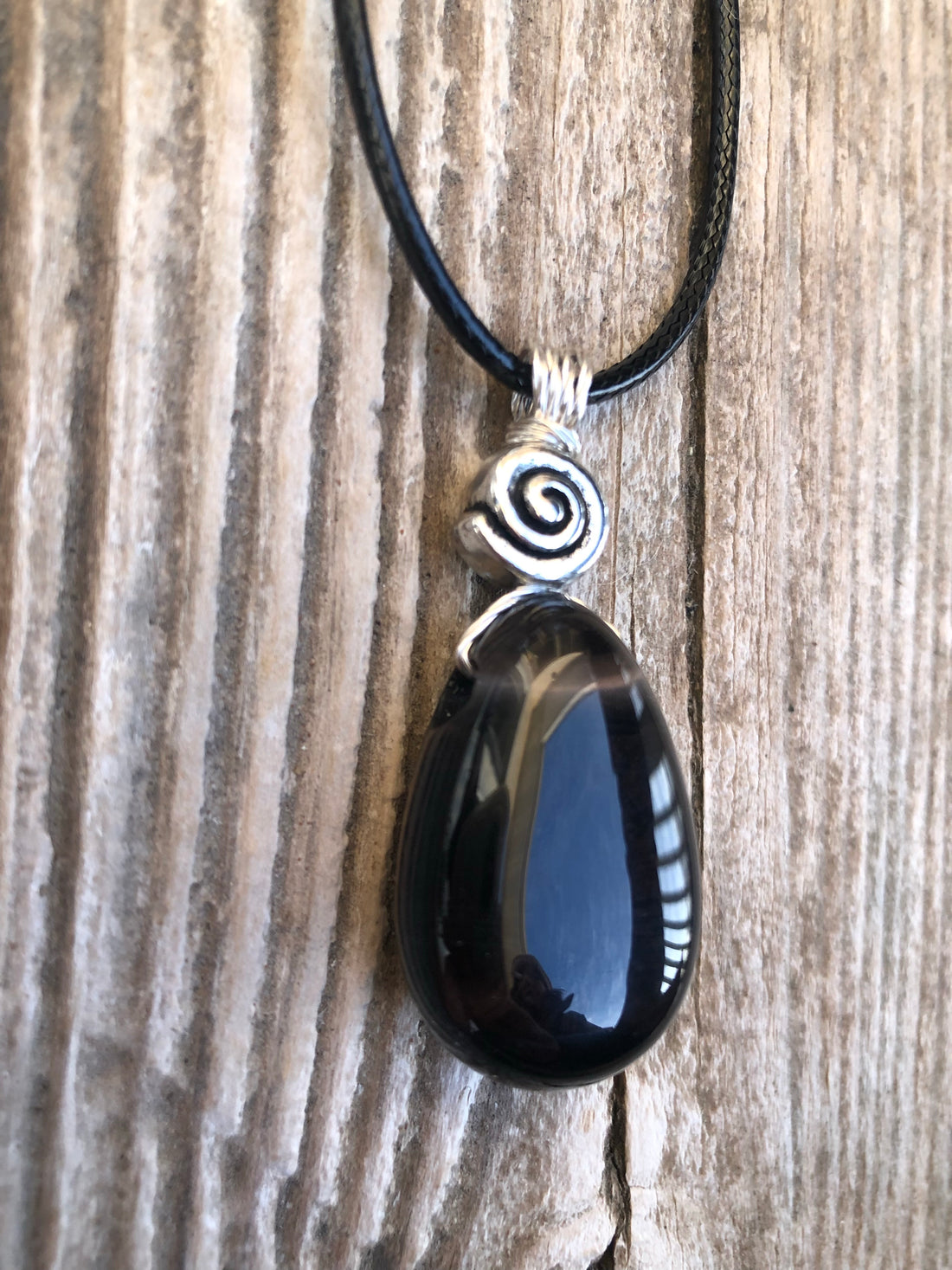 Midnight Lace Obsidian Release, Truth and Growth. Swirl to Signify Consciousness.