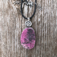 Cobalt Calcite for Love and Empathy. Swirl to Signify Consciousness.