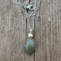 Labradorite Pendant for Transformation, Protection and Consciousness