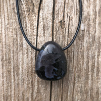 Indigo Gabbro - Mystic Merlinite Enlightenment and Higher Consciousness. 20 inch Cable.