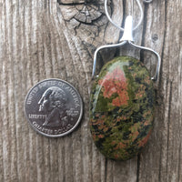 Unakite Necklace for Balance and Rebirth.