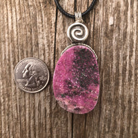 Cobalt Calcite for Love and Empathy. Swirl to Signify Consciousness.