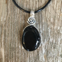 Snowflake Obsidian for Balance. Swirl for Higher Consciousness.