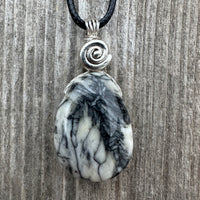 Pinolith for a Deeper Connection to Self, Spiritual Awakening, and Grounding. Swirl to Signify Consciousness.