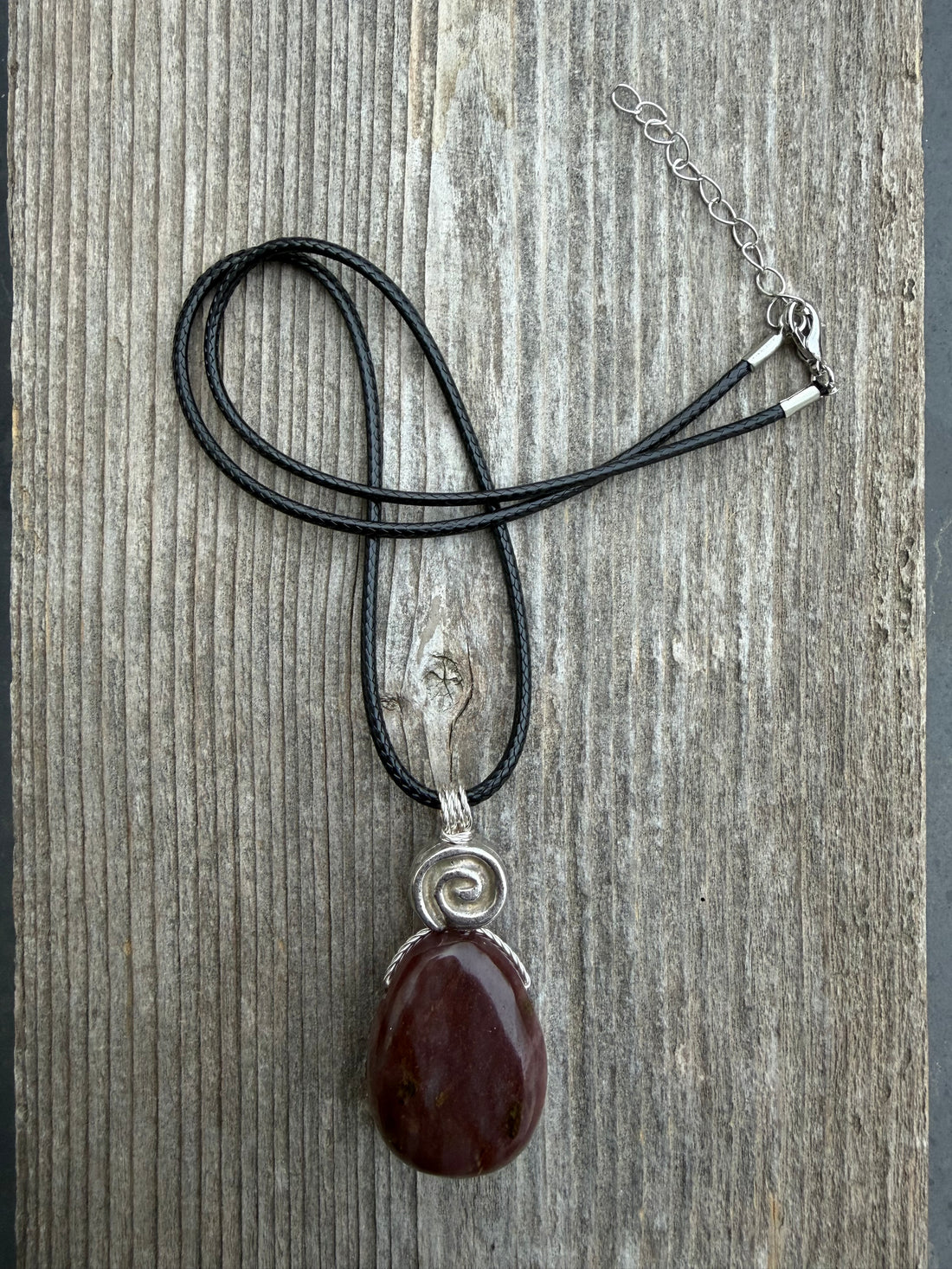 Red Aventurine Necklace for Connection to Mother Earth, Truth and Joy.