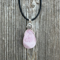 Rose Quartz for Love. Swirl to Signify Consciousness