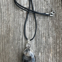 Tourmalated Quartz to Strengthen Auric Field, Bring Energy and Protection. Swirl Signifies Consciousness