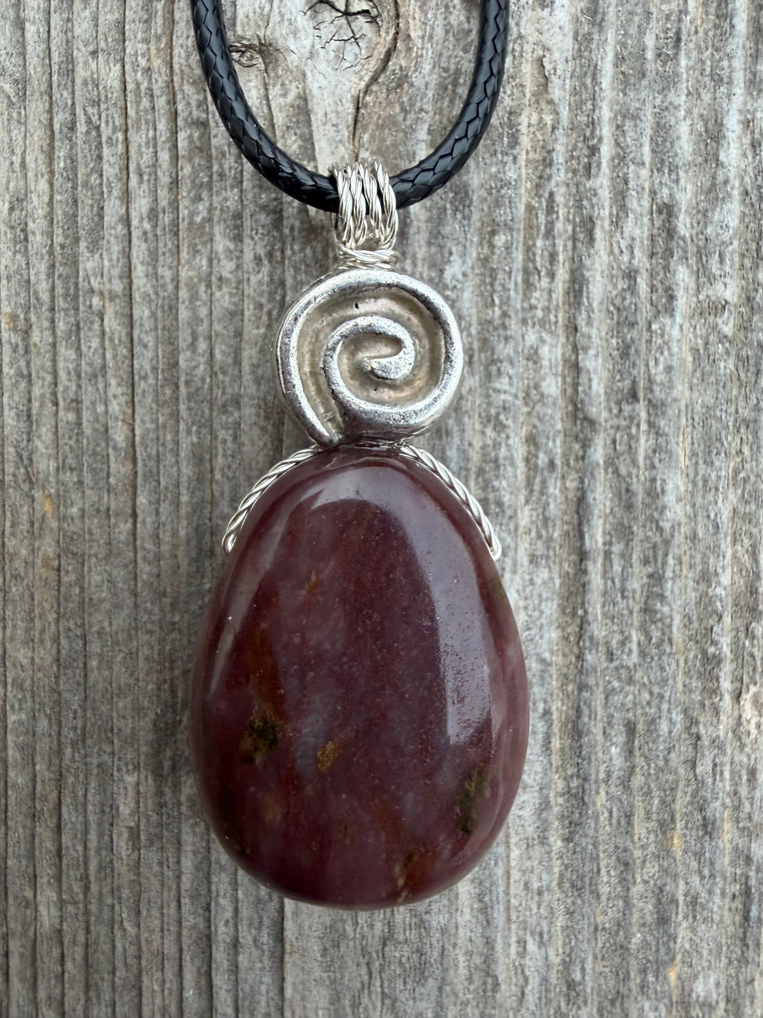 Red Aventurine Necklace for Connection to Mother Earth, Truth and Joy.