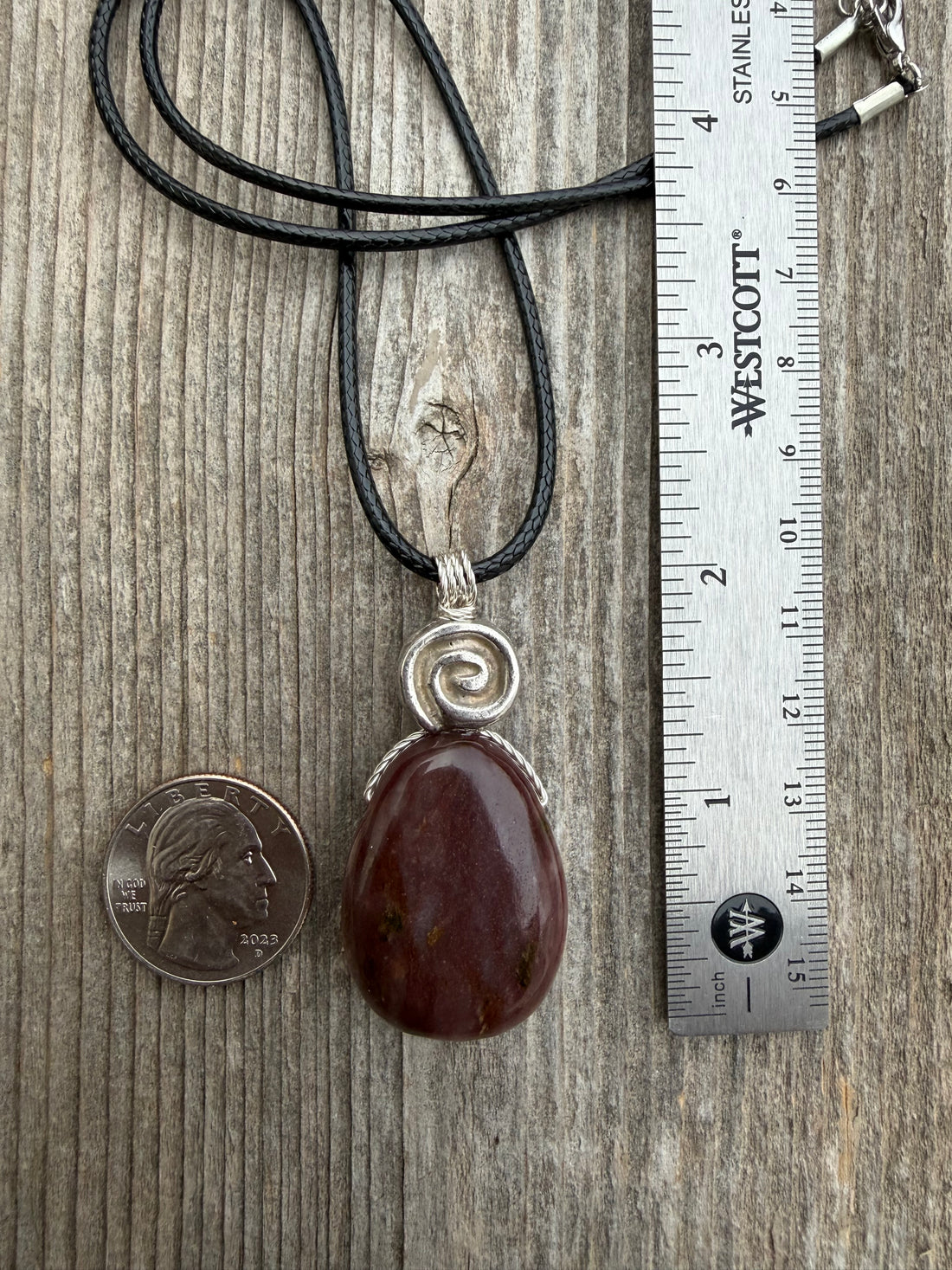 Red Aventurine Necklace for Connection to Mother Earth, Truth and Joy.