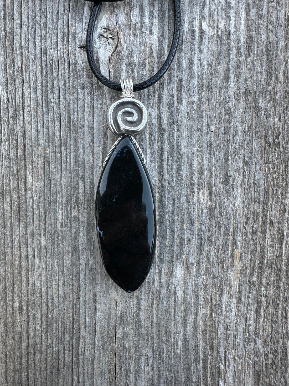 Natural Onyx Necklace for Strength & Connection to Higher Consciousness.