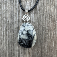 Pinolith for a Deeper Connection to Self, Spiritual Awakening, and Grounding. Swirl to Signify Consciousness.