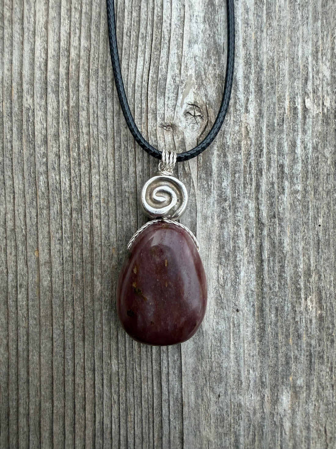 Red Aventurine Necklace for Connection to Mother Earth, Truth and Joy.