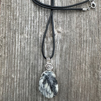 Pinolith for a Deeper Connection to Self, Spiritual Awakening, and Grounding. Swirl to Signify Consciousness.