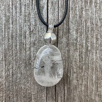 Tourmalated Quartz to Strengthen Auric Field, Bring Energy and Protection. Swirl Signifies Consciousness