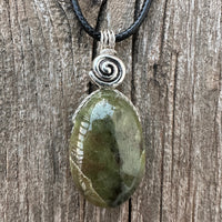 Vesuvianite for Releasing Fear, Manifesting Desires and Unleashing Creativity. Swirl for Consciousness.