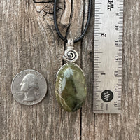 Vesuvianite for Releasing Fear, Manifesting Desires and Unleashing Creativity. Swirl for Consciousness.