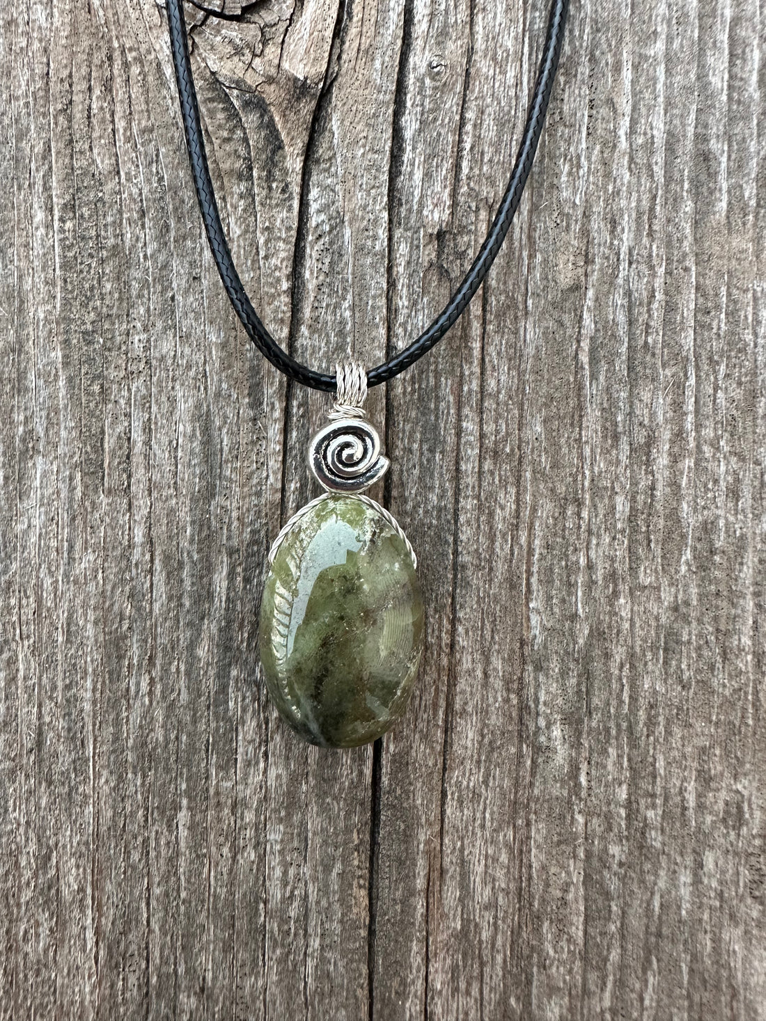 Vesuvianite for Releasing Fear, Manifesting Desires and Unleashing Creativity. Swirl for Consciousness.