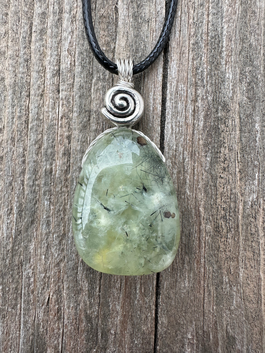 Epidote in Prehnite for Raising Vibration and Intention.