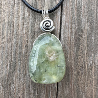 Epidote in Prehnite for Raising Vibration and Intention.