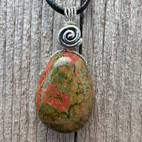 Unakite Necklace for Balance and Rebirth