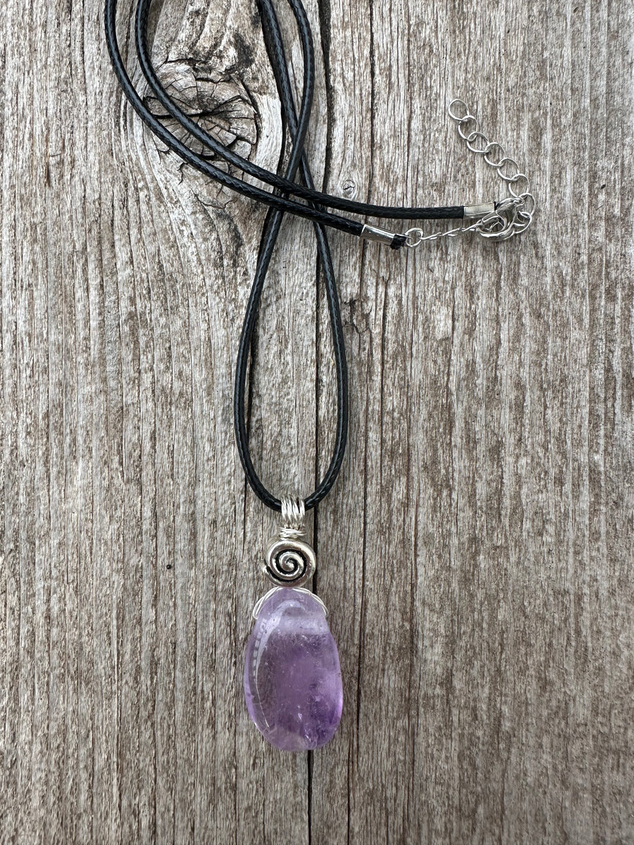 Amethyst for Tranquility, Awakening, and Peace.